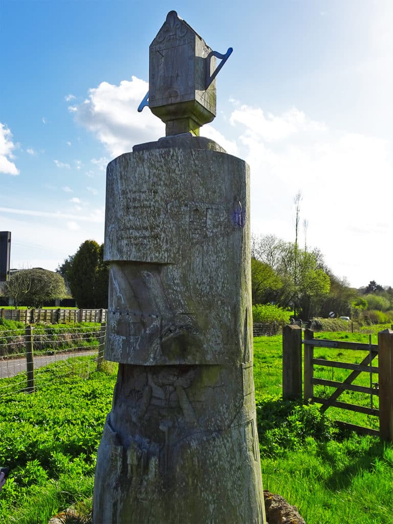 Carved Sundial Trellech (Strolls 'n' Stories) One Epic Road Trip Blog