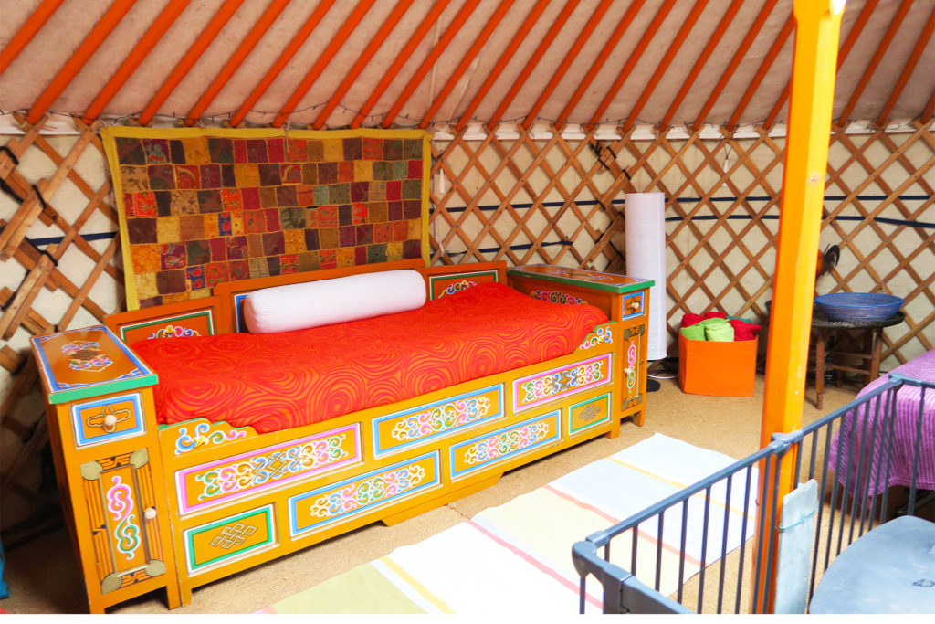 Hidden Valley Yurts (Inside Yurt 1 Princess bed) One Epic Road Trip